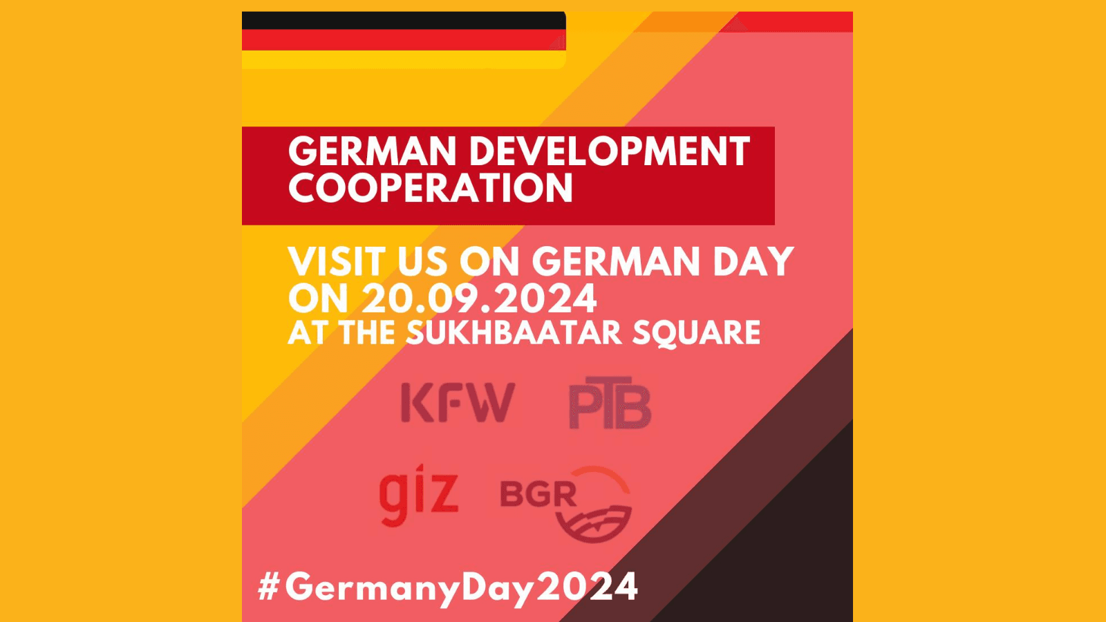 German Development Cooperation at German Day with GIZ,BGR,KFW and PTB